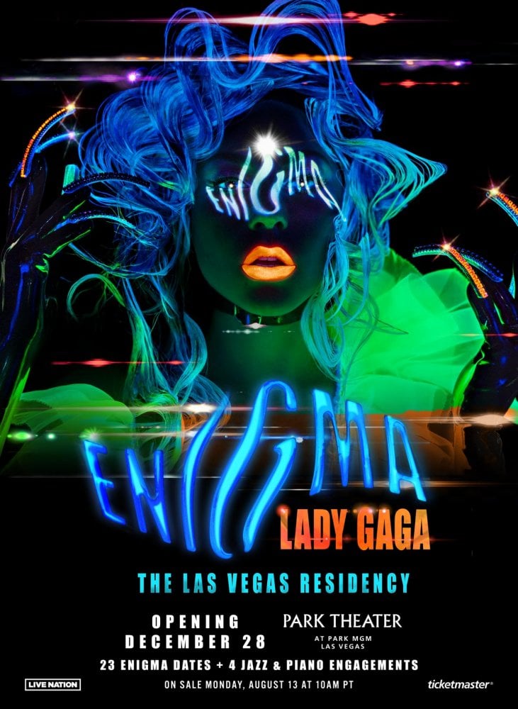 LADY GAGA ENIGMA Concerts Pure Charts