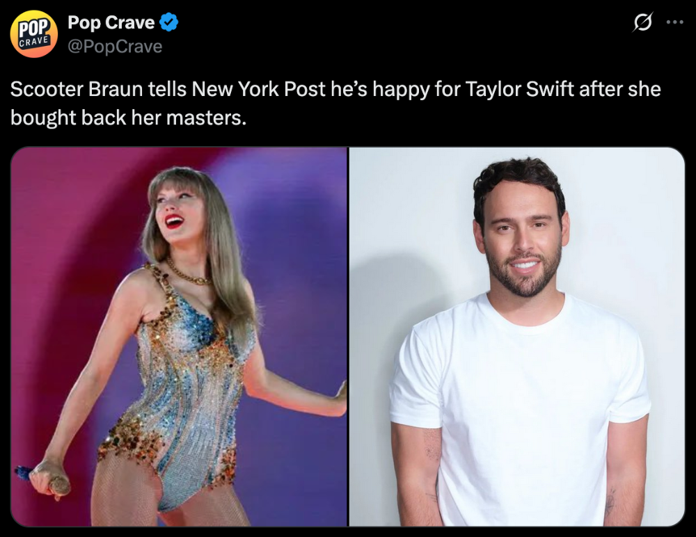 Taylor Swift’s Independence Day Taylor possède les masters de l