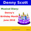 Musical Diary: Denny's Birthday M
