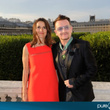 Le chanteur Bono décoré par Aurélie Filippetti : photos