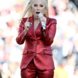 Lady Gaga chante l'hymne national américain au Super Bowl 2016 : photos