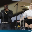  Miley Cyrus et will.i.am au Jimmy Kimmel Show : photos