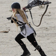 Avril Lavigne sur le tournage de "Rock N Roll" : photos