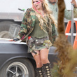 Avril Lavigne sur le tournage de "Rock N Roll" : photos