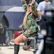 Avril Lavigne sur le tournage de "Rock N Roll" : photos