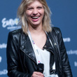 Amandine Bourgeois en conférence de presse en Suède : photos 