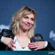 Amandine Bourgeois en conférence de presse en Suède : photos 