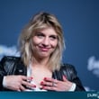 Amandine Bourgeois en conférence de presse en Suède : photos 