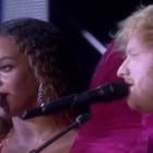 Ed Sheeran et Beyoncé partagent la scène