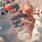 Sia dans la neige pour "Snowman"