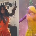 Cardi B jette son micro au visage d'un fan !
