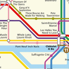 Insolite : la carte rock'n'roll du métro parisien !