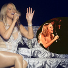 M. Carey en duo avec Whitney Houston en live