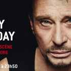 Johnny en showcase aux Champs Elysées