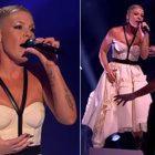 Pink éblouit en live avec un danseur français