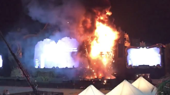Tomorrowland frappé par un incendie