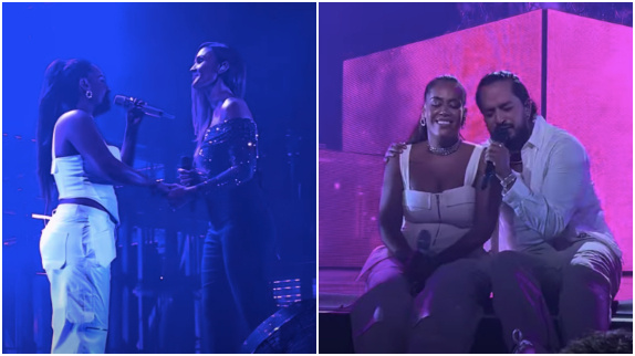 Amel Bent invite Vitaa et Slimane en live
