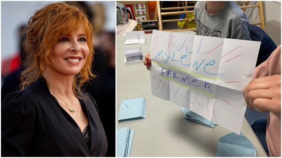 Un électeur vote pour Mylène Farmer !