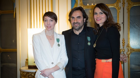 André Manoukian & Jeanne Cherhal décorés