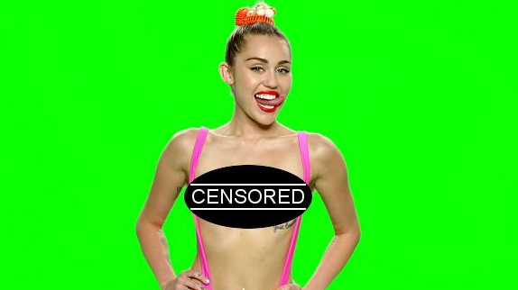 Miley Cyrus topless pour la promo des MTV VMA's