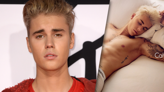 Justin Bieber torride pour Calvin Klein
