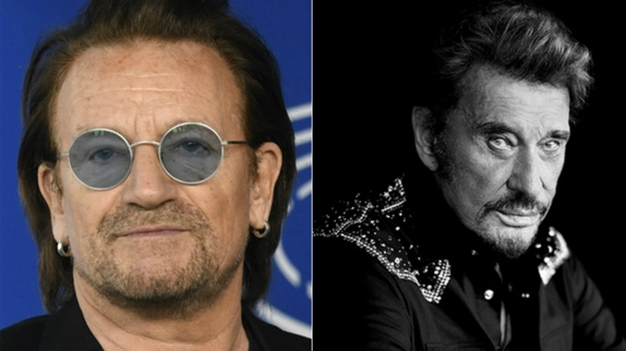 Bono rend hommage à Johnny Hallyday