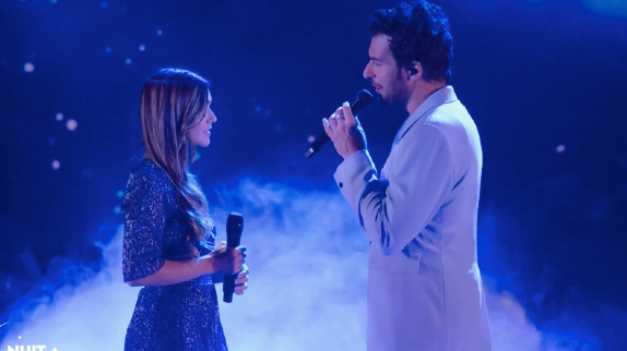 Amir et Joyce Jonathan chantent "Ce rêve bleu"
