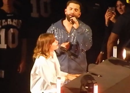 Kendji Girac invite Marine sur la scène de l'Accor Arena