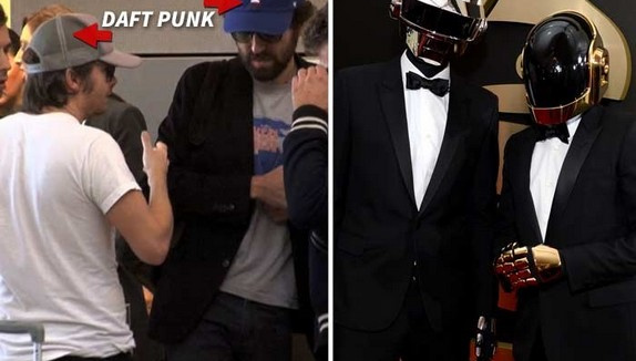 Daft Punk démasqué à l'aéroport de Los Angeles