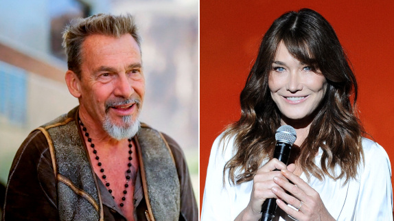 Florent Pagny et Carla Bruni chantent "Là où..."