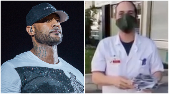 Booba fabrique des masques pour les soignants