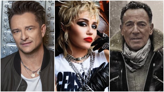 On a écouté D. Hallyday, M. Cyrus, Springsteen