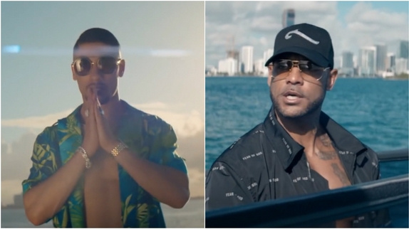 Maes et Booba dans le clip "Blanche"