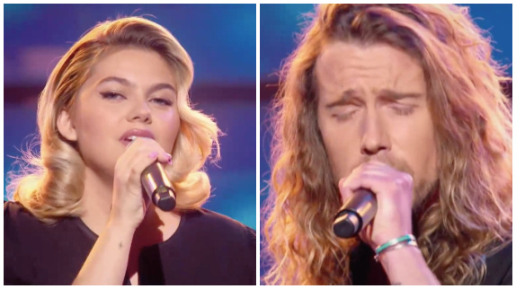 Julien Doré et Louane reprennent "Aline"