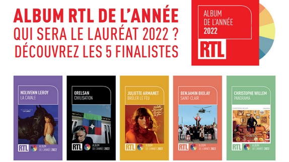 Albums RTL : les cinq finalistes !