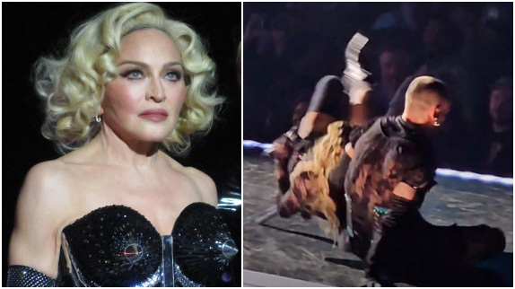 Madonna : sa chute en plein concert !