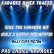 Karaoke Quick Tracks : Walk A Little Straighter (karaoke Version)