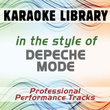 In The Style Of Depeche Mode (karaoke - Professional Performance Tracks)