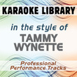 In The Style Of Tammy Wynette (karaoke - Professional Performance Tracks)