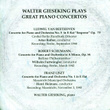 Watler Gieseking Plays Great Piano Concertos