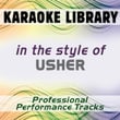 In The Style Of Usher (karaoke - Professional Performance Tracks)