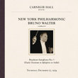 Bruno Walter at Carnegie Hall, New York City, December 23, 1954