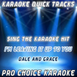 Karaoke Quick Tracks : I'm Leaving It Up To You (karaoke Version)