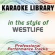 In The Style Of Westlife (karaoke - Professional Performance Tracks)