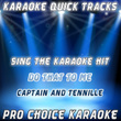 Karaoke Quick Tracks : Do That To Me One More Time (karaoke Version)