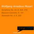 Orange Edition - Mozart: Symphony No. 54, K. Anh. 216 & Serenade No. 4, K. 203