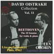 Oistrakh Collection, Vol. 11: The Beethoven Violin Sonatas (Live)