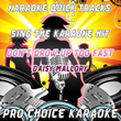 Karaoke Quick Tracks : Don't Grow Up Too Fast (karaoke Version)