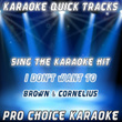 Karaoke Quick Tracks : I Don't Want To Have To Marry You (karaoke Version)
