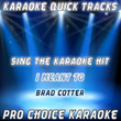 Karaoke Quick Tracks : I Meant To (karaoke Version)